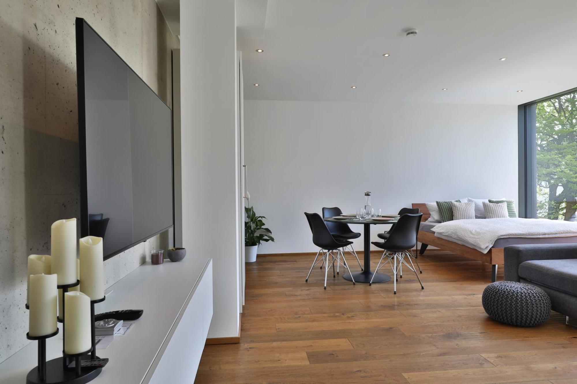 Moderne Studio-Wohnung ゲルストホーフェン エクステリア 写真